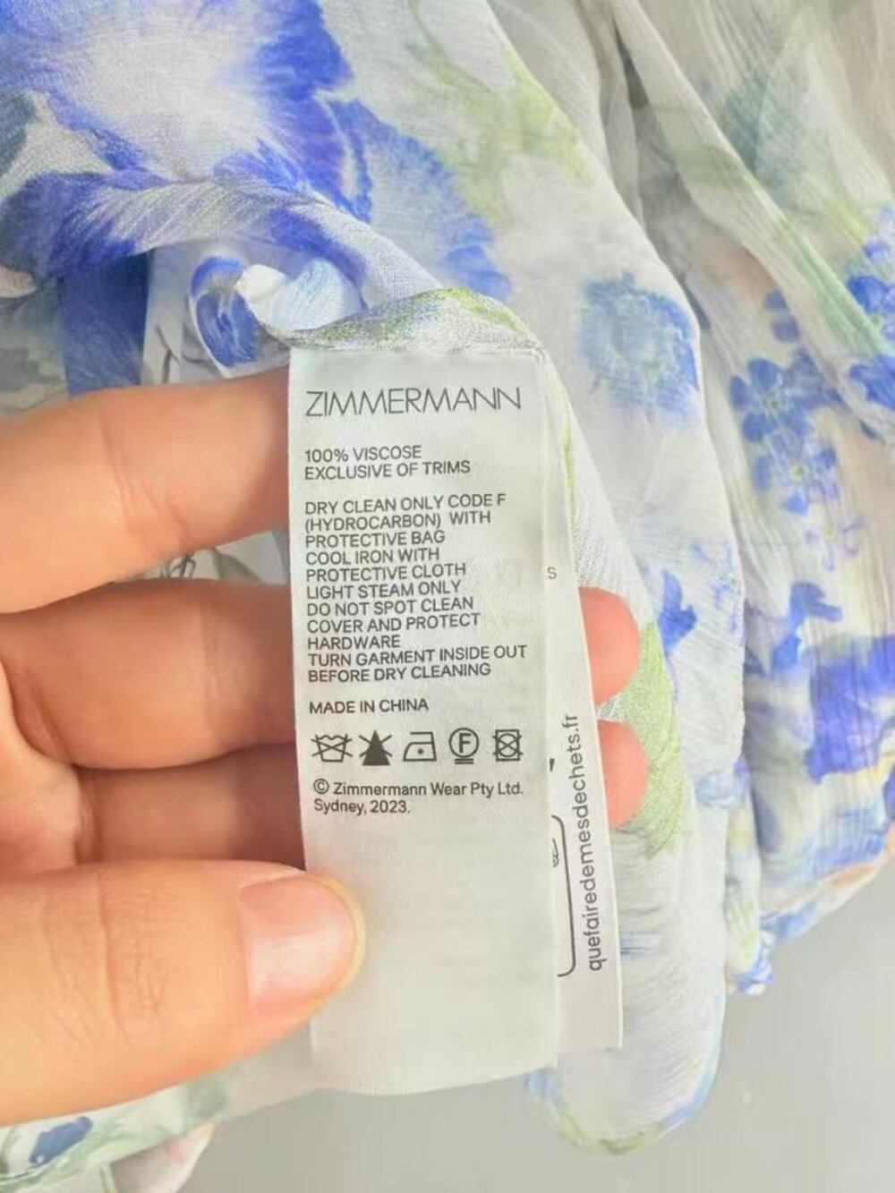 ZIMMERMANN Floral-print crepon blouse - Picture 3 of 4